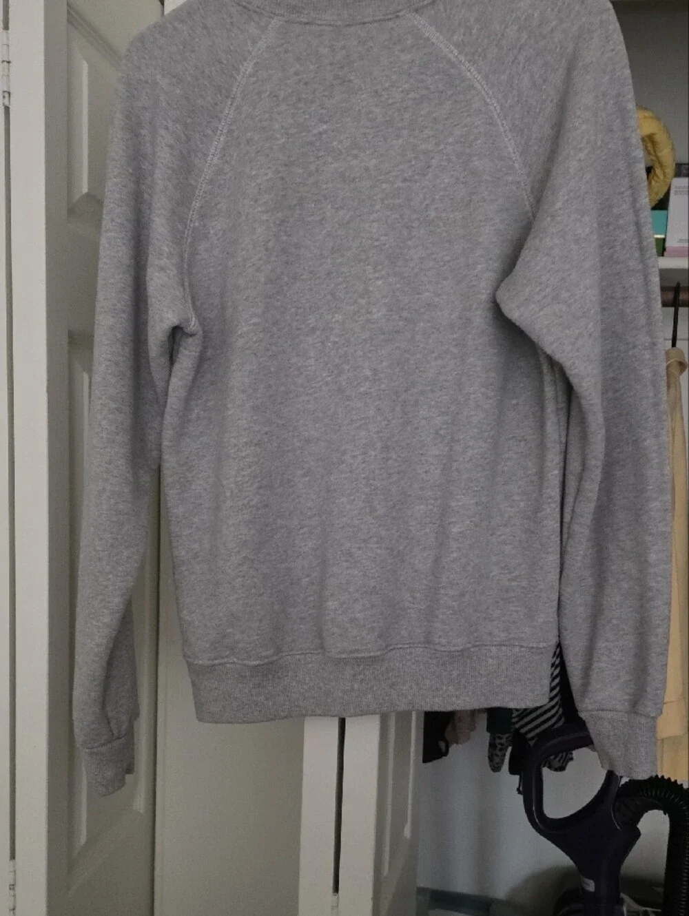 Disney Gray Crewneck with Classic Mickey and Red Disneyland Script